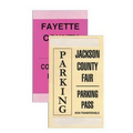 3"x5" Fluorescent Self Stick Windshield Parking Pass